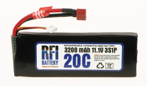 RFI 3200mah 20C 11.1V (3S1P) 1C CHARGE (XH)
