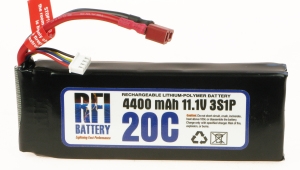 RFI 4400mah 20C 11.1V (3S1P) 1C CHARGE (XH)