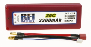 RFI 3300mah 25C 7.4V (2S1P) 1C CHARGE (XH)