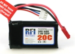 RFI 500mah 20C 7.4V (2S1P) 1C CHARGE (JST) XH