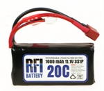 RFI 1000mah 20C 11.1V (3S1P) 1C CHARGE (XH)