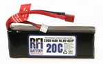 RFI 2200mah 20C 14.8V (4S1P) 1C CHARGE (XH)