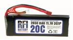 RFI 2650mah 20C 11.1V (3S1P) 1C CHARGE (XH)