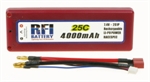 RFI 4000mah 25C 7.4V (2S1P) 1C CHARGE (XH)