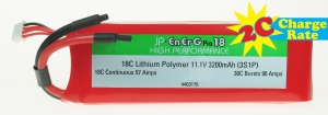 ENERG-PRO 18C LIPO 3200MAH (3S1P) (XH)