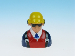 JP PILOT RED/BLUE/YELLOW CAP (PAINTED)