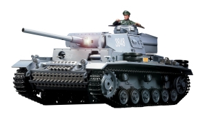 4400809 PANZER KAMPFWAGEN III GREY TANK (6MM SHOOTER)