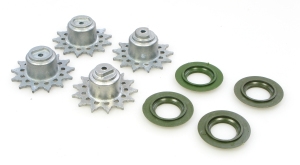 SNOW LEOPARD METAL DRIVE WHEELS (PAIR)