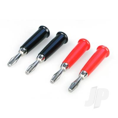 Banana Plug Red & Blacks 4mm (4 x 10)