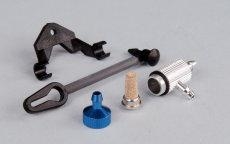 T FUEL FILTER W/MOUNT & STOPPER