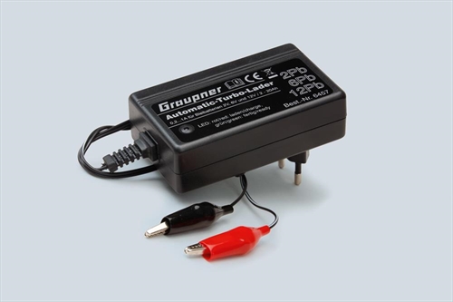 Lead Acid Charger 2 6 amp 12V 1A 120240V AC EU Plug with adaptor for UK