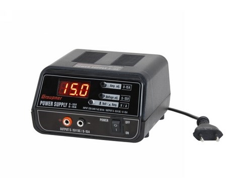 Graupner Power supply Adjustable approx 5-15V 0-15A EU/UK