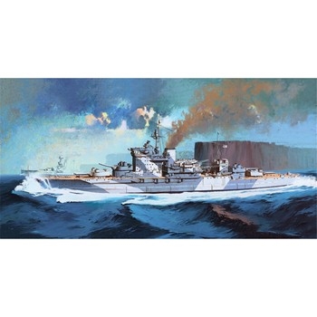 Queen Elizabeth Class Battleship HMS Warspite 1350 Plastic Model Kit
