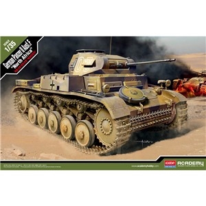 German Panzer II AusfF North Africa 135 Plastic Model Kit
