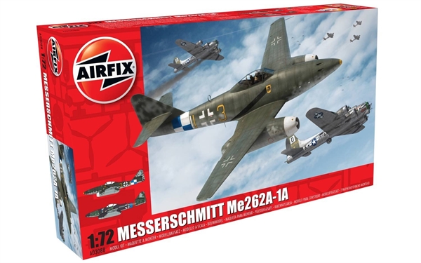 Airfix 1:72 Scale Plastic Kit Messerschmitt Me262A-1A - A03088