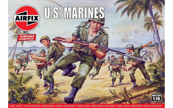 Airfix 1:76 Scale Plastic Figures U.S Marines - A00716V