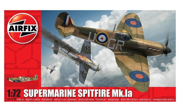 Airfix 1:72 Scale Plastic Kit Supermarine Spitfire Mk1a - A01071B