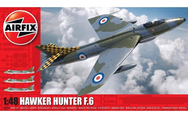 Airfix 1:48 Scale Plastic Kit Hawker Hunter T.6 - A09185