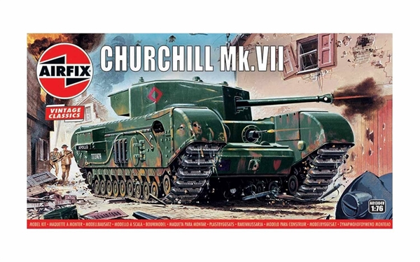 Airfix 1:76 Scale Plastic Kit Churchill Mk. VII Tank (Vintage) - A01304V