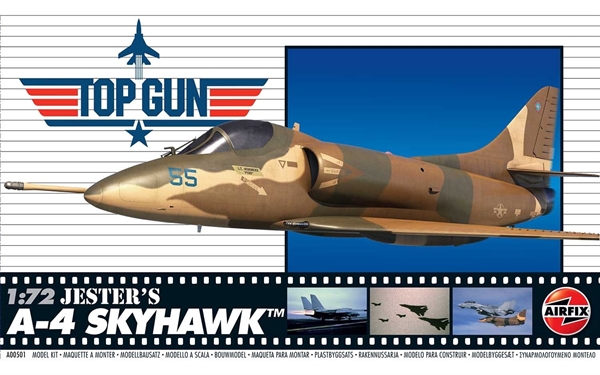 Airfix 1:72 Scale Plastic Kit Top Gun Jester's A-4 Skyhawk - A00501