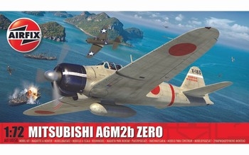 Airfix 1:72 Scale Plastic Kit Mitsubishi A6M2b Zero 2 - A01005B
