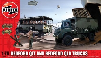 Airfix 1:76 Scale Plastic Kit Bedford QLD/QLT Trucks - A03306