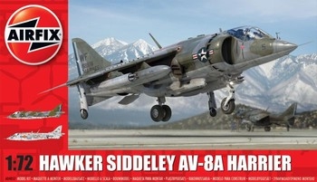 Hawker Siddelet AV-8A Harrier 1/72 Plastic Model Kit