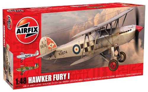 Airfix 1:48 Scale Plastic Kit Hawker Fury I Fighter - A04103