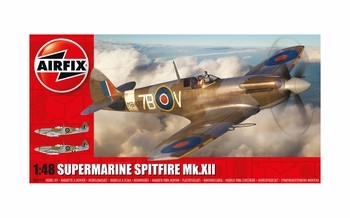 Airfix 1:48 Scale Plastic Kit Supermarine Spitfire MkXII - A05117A
