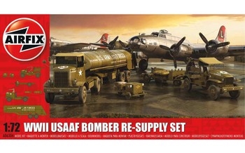 Airfix 1:72 Scale Plastic Kit WWII USAAF 8th Bomber Resupply Set - A06304