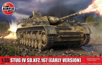 Airfix 1:35 Scale Plastic Kit Stug IV Sd.Kfz.167 Tank - A1377