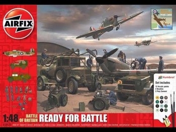 Airfix 1:48 Scale Plastic Kit Battle Of Britain “Ready For Battle” Gift Set - A50172