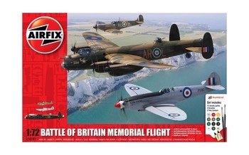 Airfix 1:72 Scale Plastic Kit Battle of Britain Memorial Flight Gift Set - A50182
