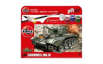 Airfix 1:76 Scale Plastic Kit Cromwell Mk.IV Hanging Starter Gift Set - A55109A