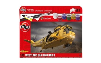 Airfix 1:72 Scale Plastic Kit Westland Sea King HAR.3 Helicopter Hanging Starter Gift Set - A55307B