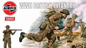 Airfix 1:32 Scale Plastic Figures WWII British Infantry - A02718V