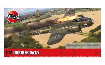 Airfix 1:72 Scale Plastic Kit Dornier Do17z - A05010A