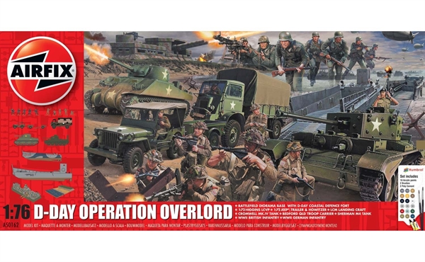 Airfix 1:72 Scale Plastic Kit D-Day Operation Overlord Diorama Gift Set - A50162A
