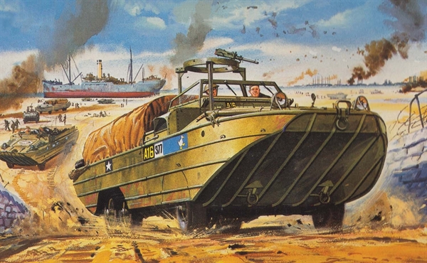 Airfix 1:76 Scale Plastic Kit WWII DUKW Amphibious Truck (Vintage) - A02316V