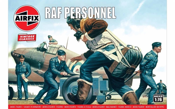 Airfix 1:76 Scale Plastic Figures RAF Personnel - A00747V