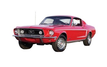 Airfix Quick Build Plastic Kit Red Ford Mustang GT 1968 - J6035