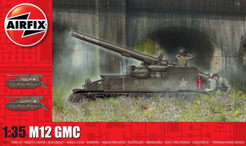 Airfix 135 Scale Plastic Kit American M12 GMC Gun Motor Carriage - A1372