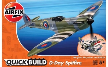 Airfix Quick Build Plastic Kit D-Day Spitfire - J6045