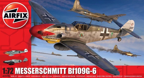 Airfix 172 Scale Plastic Kit Messerschmitt Bf 109 G-6 - A02029B