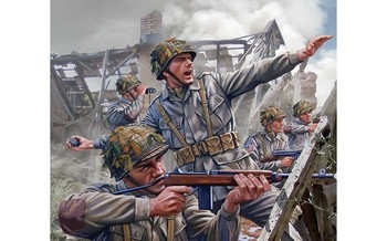 Airfix 132 Scale Plastic Figures WWII US Paratroops Vintage - A02711V