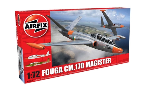 Airfix 172 Scale Plastic Kit Fouga CM170 Magister - A03050