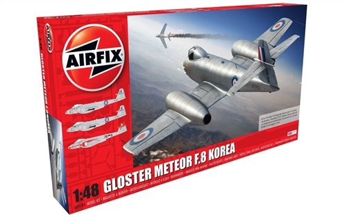 Airfix 148 Scale Plastic Kit Gloster Meteor F8 Korean War - A09184