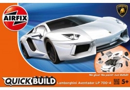 Airfix Quck Build Plastic Kit Lamborghini Aventador White - J6019