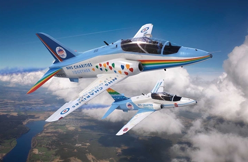 Airfix 172 Scale Plastic Kit NHS Charities Together BAE Systems Hawk - A73100