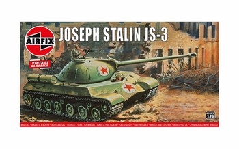 Airfix 176 Scale Plastic Kit Joseph Stalin JS3 Russian Tank Vintage - A01307V